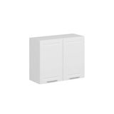Alvinka Mutfak Modül Mbr_C Üst 2Dk1R 90 H72 Cm Dolap, Beyaz Beyaz Mdf