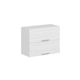 Alvinka Mutfak Modül Mbr_C Üst 2Yk1R 80 H60 Cm Dolap, Beyaz Beyaz Mdf