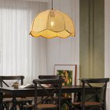 Alvise Tekli Hazeran Model Rattan Modern Tasarım Oturma Odası Avize - 1 - Hasır