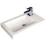 Alvit 25x45 Tezgah Üstü Lavabo Beyaz