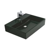 Alvit Architect Siyah 38x50 Cm Tezgah Üstü Lavabo