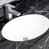 Alvit Hilton 37x47 cm Tezgah Altı Oval Yapıştırma Lavabo