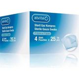 Alvita 7.5 cm x 7.5 cm 4 Adet 25'lik Steril Gaz Kompres