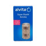 Alvita Süper Elastik Bandaj 8cm 4,5m Gerilmiş