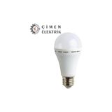 Alvo Store Noas YL95 0711 7W Şarjlı LED Ampul 6400K Beyaz Işık E27 Duy