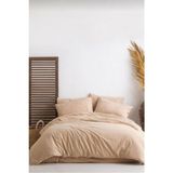 Always Çarşafı Lastikli Çift Kişilik Nevresim Takımı - 200 x 220 cm - Bej - Kahverengi