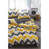 Always Çarşafı Lastikli Çift Taraflı Çift Kişilik Nevresim Takımı - 200 x 220 cm - Açık Sarı
