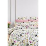 Always Çarşafı Lastikli Çift Taraflı Çift Kişilik Nevresim Takımı Flowers Pembe
