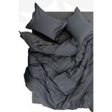 Always Çarşafı Lastikli Çift Taraflı Çift Kişilik Nevresim Takımı Füme-Gri
