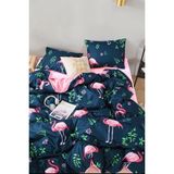 Always Çarşafı Lastikli Tek Kişilik Çift Taraflı Nevresim Takımı - 160 x 220 cm - Lacivert