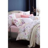 Always Çarşafı Lastikli Tek Kişilik Çift Taraflı Nevresim Takımı Flowers Pembe