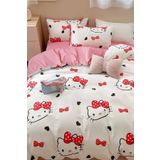 Always Çarşafı Lastikli Tek Kişilik Nevresim Takımı Hello Kitty