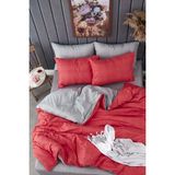 Always Çift Kişilik Çift Taraflı Pamuklu Kırmızı 200x220 cm Nevresim Takımı