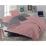 Always Çift Kişilik Çift Taraflı Pamuklu Somon 200x220 cm Nevresim Takımı