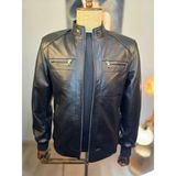 Always Leather En Sevilen Model Usta Işi Özel Dikim Deri Mont - 3XL - 01-Siyah