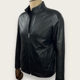 Always Leather Erkek Ceket Deri Usta İşi Dikim Suya Dayanıklı Siyah Renk
