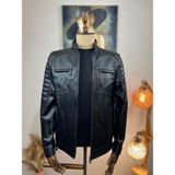 Always Leather Erkek Siyah Usta Işi Özel Dikim Deri Mont XL Kalite ve Dayanıklılık