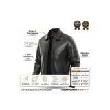 Always Leather Erkek Siyah%100 Hakiki Kuzu Derisi Mont - 1. Sınıf El İşçiliği Premium Deri Ceket Siyah 4XL