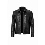 Always Leather Hakiki Kuzu Derisi El Yapımı Deri Ceket Kahverengi M