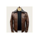 Always Leather Kürklü Usta İşi Özel Dikim Mont Taba XS