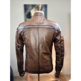 Always Leather Usta Işi Özel Dikim Deri Mont - 227-Kahverengi