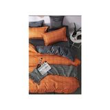 Always Ranforce Çift Taraflı Çift Kişilik Nevresim Takımı - 200 x 220 cm - Turuncu