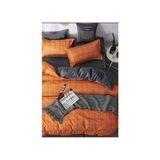 Always Ranforce Çift Taraflı Tek Kişilik Nevresim Takımı - 160 x 220 cm - Turuncu