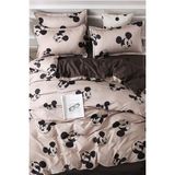 Always Ranforce Tek Kişilik Çift Taraflı Nevresim Takımı - 160 x 220 cm - Kahve