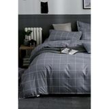 Always Ranforce Tek Kişilik Nevresim Takımı - 200 x 220 cm - Antrasit - Gri