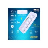 ALWAYS TEKNOLOJİ 3000W Yeni Tasarım Akım Korumalı 5 USB'li ve 5 TYPE-C li 5'lı Grup Priz 2 m Uzatma Kablosu Beyaz