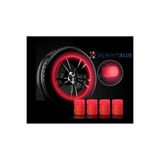 alwaysBlue Kırmızı Fosforlu Sibop Kapak 4'lü Set Gece Parlayan Sibop Kapağı