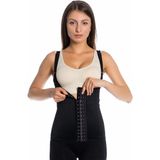 Alwaysfit Askılı Çelik Balenli Inceltici Sıkılaştırıcı Doğum Sonrası Latex Korse Bel ve Göbek Lateks Lohusa Korsesi - 50 - Siyah