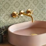 Alwayspon Fayans Çıkartması, Adaçayı Yeşili Kendinden Yapışkanlı Fayans Üzerine Yapışkan Transfer Çıkartması Banyo Mutfağı için, Sıçrama Kapağı, Soyma ve Yapıştır Vinil Yer Duvar Karosu Çıkartması, 10