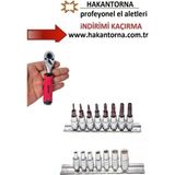 ALWAYSSPEED Ht-Arm 1/4 Lokma Cırcır Kolu 72 Diş Delikli Torx Bits Uç Seti 1/4 E Lokma Takımı 16 Parça