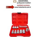 ALWAYSSPEED Ht- Arm 16 Parça 1/2-1/4 Kısa E Lokma Seti Diş Lokma Takımı