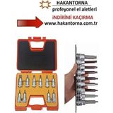 ALWAYSSPEED Ht- Rico 20 Parça 1/2 Kısa Lokmalı Torx Bits Uç Seti Uzun Torx Ucu Lokma Takımı