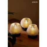 Alwen ORİON S1 | Dekoratif Led Tealight Mumluk | Masaüstü Aydınlatma | 3'lü Set | 7x7,5 cm