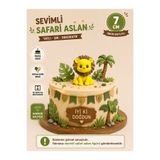 Alwin3d Safari Aslan 7cm Pastaüstü Figür Süs