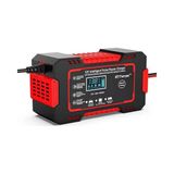Aly 12V 8A Akıllı Araba Motosiklet Lcd Ekran Araç Akü Onarım Hızlı Şarj Cihazı