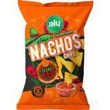 Aly Glutensiz Nachos Cips 225 gr BBQ Aromalı Çıtır Atıştırmalık İçindekilerle Zenginleştirilmiş - 1 Adet