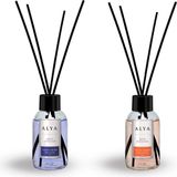 Alya 2x100 ml Tropic Breeze ve Violet Bomb Bambu Çubuklu Oda Kokusu