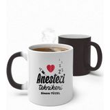 Alya Gift Shop Kişiye Özel Anes Tezi Teknikeri Sihirli Kupa Bardak - Beyaz - 300 ml