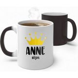 Alya Gift Shop Kişiye Özel Anne Sihirli Kupa Bardak - Beyaz - 300 ml