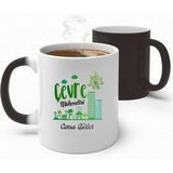 Alya Gift Shop Kişiye Özel Çevre Mühendisi Sihirli Kupa Bardak - Beyaz - 300 ml