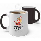 Alya Gift Shop Kişiye Özel Cook Cheff Sihirli Kupa Bardak - Beyaz - 300 ml