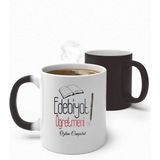 Alya Gift Shop Kişiye Özel Edebiyat Öğretmeni Sihirli Kupa Bardak - Beyaz - 300 ml