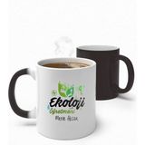 Alya Gift Shop Kişiye Özel Ekoloji Öğretmeni Sihirli Kupa Bardak - Beyaz - 300 ml