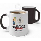 Alya Gift Shop Kişiye Özel Geomatik Mühendisi Sihirli Kupa Bardak - Beyaz - 300 ml