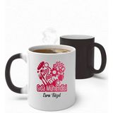 Alya Gift Shop Kişiye Özel Gıda Mühendisi Sihirli Kupa Bardak - Beyaz - 300 ml
