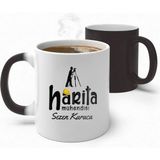 Alya Gift Shop Kişiye Özel Harita Mühendisi Sihirli Kupa Bardak - Beyaz - 300 ml